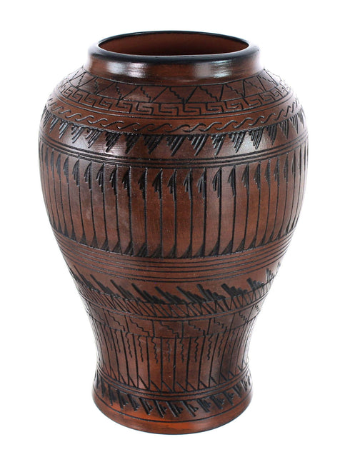 Hand Crafted Eagle Navajo Vase JX125875